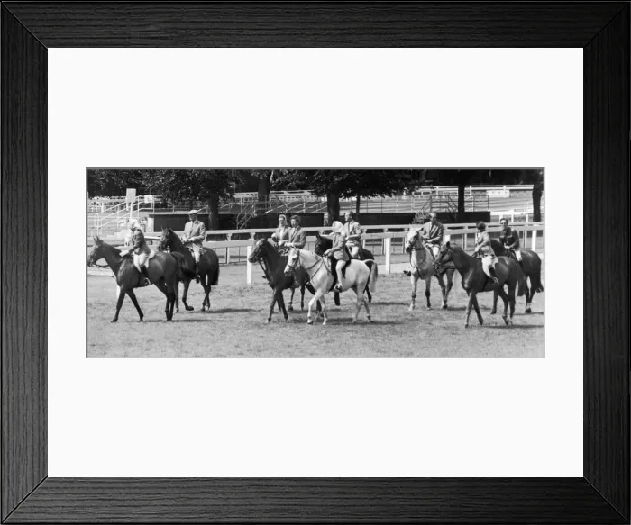 Framed Print : The Royal Family at Ascot, The Queen, Prince Charles, Lord Snowdon and The Duke