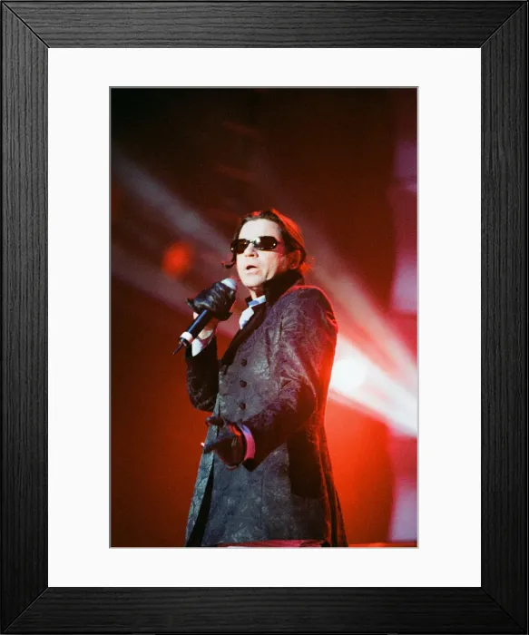 Framed Print : Michael Hutchence lead singer of INXS, pictured in concert - Elegantly Wasted World Tour Framed Print : Michael Hutchence lead singer of INXS, pictured in concert - Elegantly Wasted World Tour