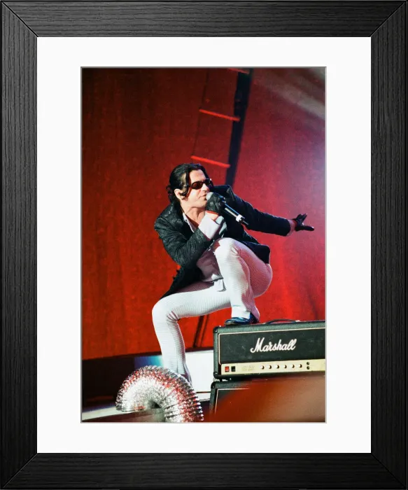 Framed Print : Michael Hutchence lead singer of INXS, pictured in concert - Elegantly Wasted World Tour Framed Print : Michael Hutchence lead singer of INXS, pictured in concert - Elegantly Wasted World Tour