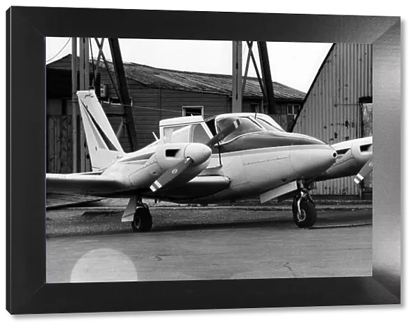 A twin engine Piper Comanche which was the cause of a full scale emergency at Sunderland