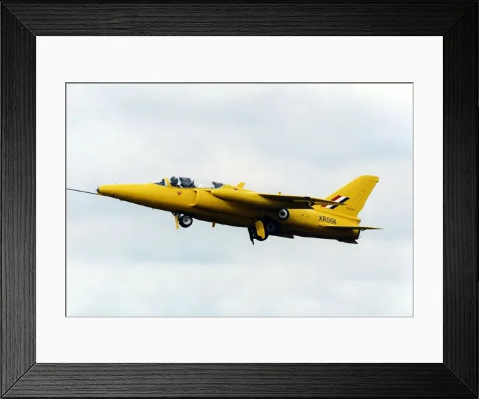 Framed Print : A ex-RAF Folland Gnat T1 training aircraft operated by Intrepid Aviation at the 1998