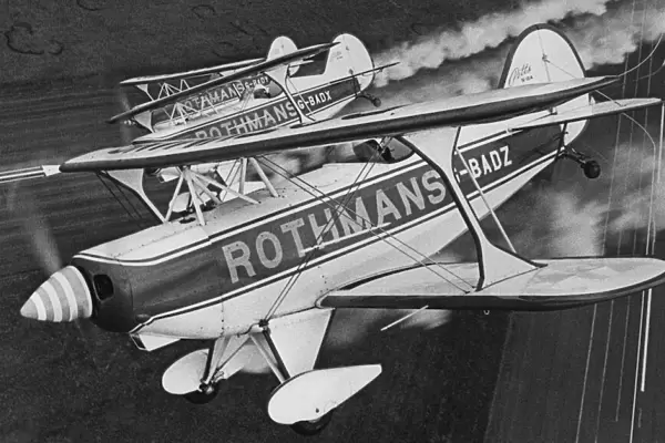 Pitts S2A biplane aircraft of the worlds only civilian aerobactic team