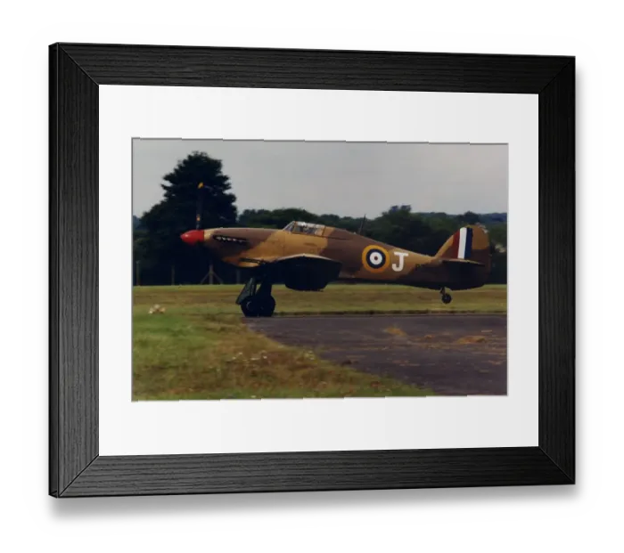 Framed Print : A RAF Hawker Hurricane IV takes off for the 1998 Sunderland Airshow
