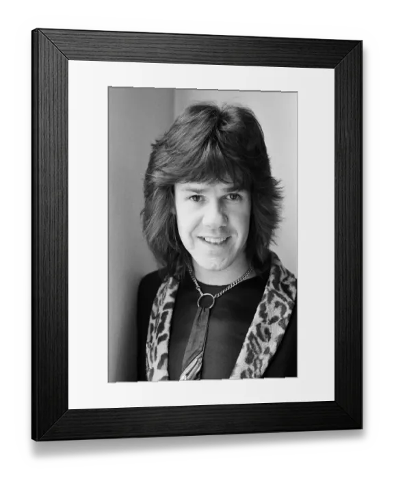 Framed Print : British blues guitarist and singer Gary Moore of Thin Lizzy. 27th March 1979