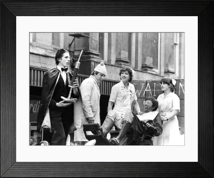 Framed Print : The Transsalvanian Dentists float in the Rag Week procession down Northumberland Street Framed Print : The Transsalvanian Dentists float in the Rag Week procession down Northumberland Street