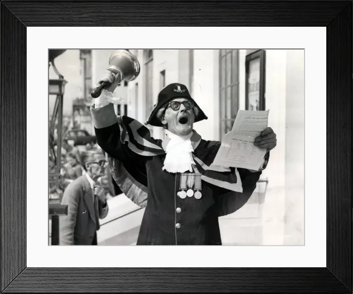 Framed Print : Town Criers - Town Criers from all parts of the country were at Hastings today competing