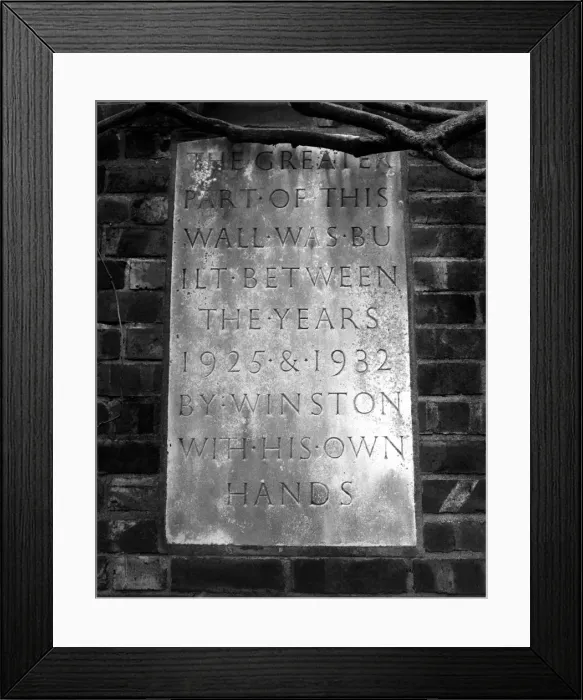 Framed Print : The wall built by Sir Winston Churchill which surrounded the kitchen garden of Chartwell Framed Print : The wall built by Sir Winston Churchill which surrounded the kitchen garden of Chartwell