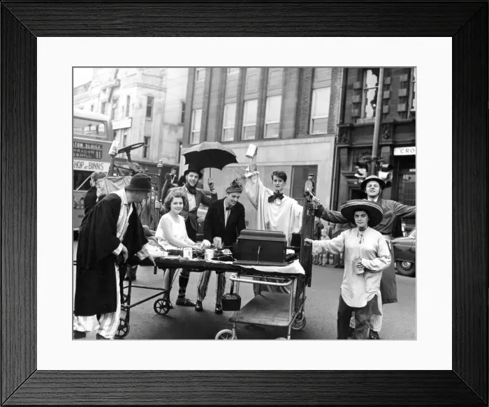 Framed Print : Even if student Gloria Coulson was only acting the part of a sick patient