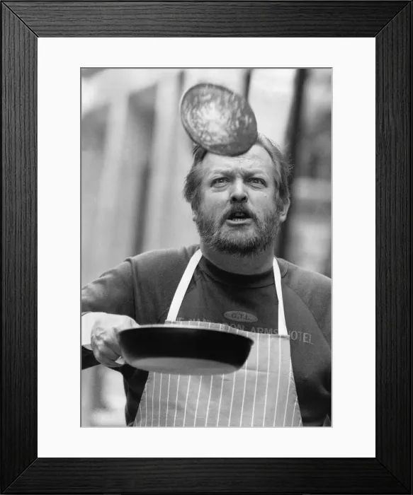 Framed Print : Shrove Tuesday: Hotelier Philip Artingstall breaking his own world Record with 266 Pacake Framed Print : Shrove Tuesday: Hotelier Philip Artingstall breaking his own world Record with 266 Pacake