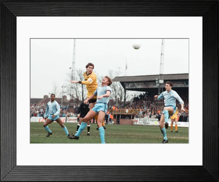 Framed Print : FA Cup Third Round match at Gardner Green Lane. Sutton United 2 v Coventry City 1 Framed Print : FA Cup Third Round match at Gardner Green Lane. Sutton United 2 v Coventry City 1