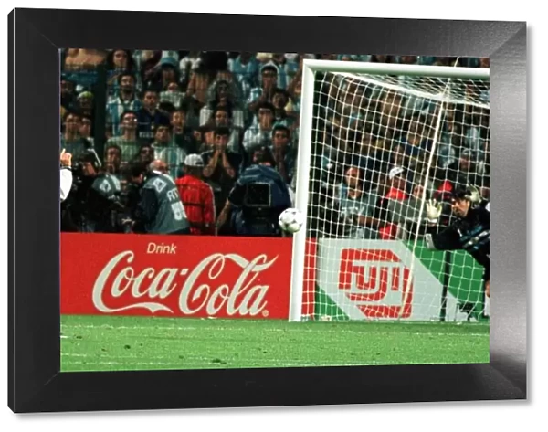 David Batty of England misses penalty June 1998 against Argentina in the World Cup