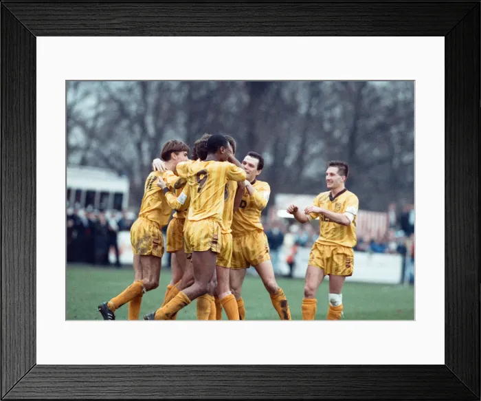 Framed Print : FA Cup Third Round match at Gardner Green Lane. Sutton United 2 v Coventry City 1 Framed Print : FA Cup Third Round match at Gardner Green Lane. Sutton United 2 v Coventry City 1