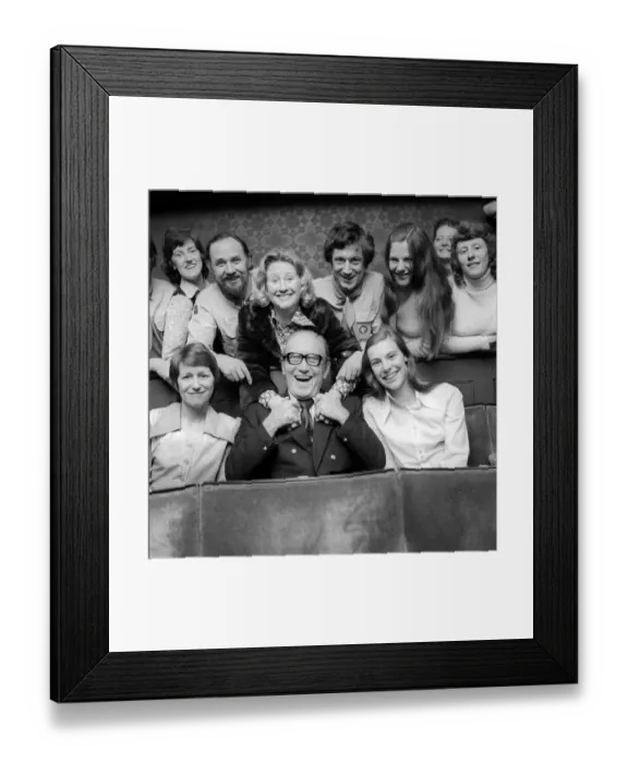 Framed Print : He was the grand old man of comedy. Arthur Askey is pictured here on 17th April 1975 Framed Print : He was the grand old man of comedy. Arthur Askey is pictured here on 17th April 1975