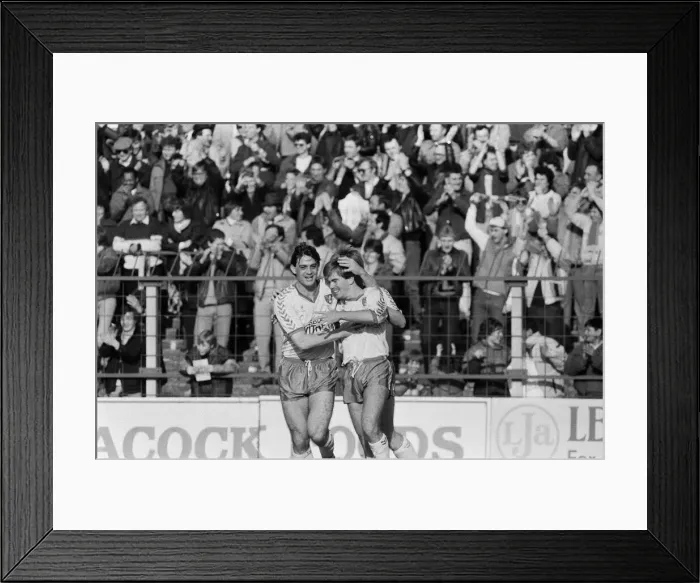 Framed Print : Wimbledon v. Norwich City FC 8th March 1986 Framed Print : Wimbledon v. Norwich City FC 8th March 1986