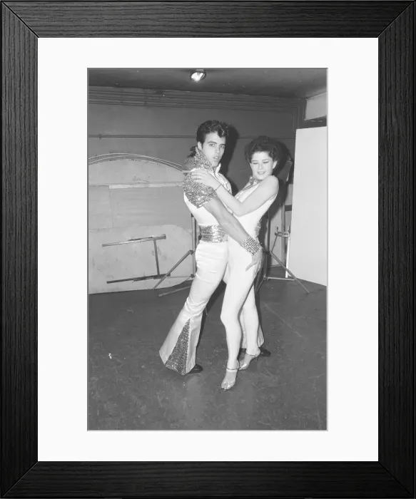 Framed Print : Disco fever grips the contestants in the World Disco Championships at the Empire Framed Print : Disco fever grips the contestants in the World Disco Championships at the Empire