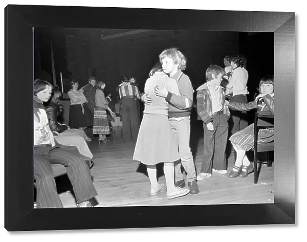 Disco Kids: Children dancing at a disco in Hertford. April 1978 78-1884-009