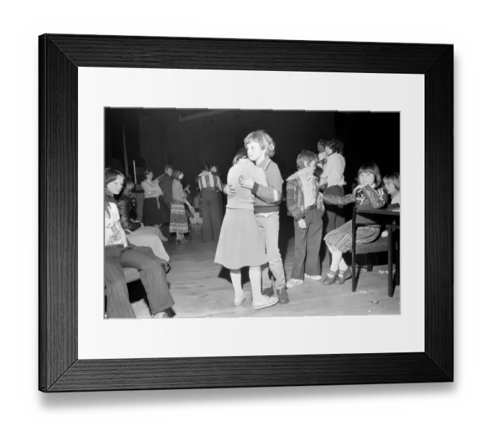 Framed Print : Disco Kids: Children dancing at a disco in Hertford. April 1978 78-1884-009 Framed Print : Disco Kids: Children dancing at a disco in Hertford. April 1978 78-1884-009
