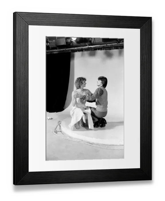 Framed Print : A new Disco danced called Disco Smooch'has been created to be danced to pop