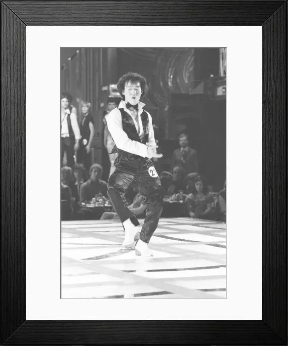 Framed Print : Contestants in the 1978 World Disco Dancing Championship seen here rehearsing at th