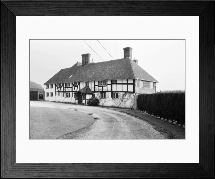 Framed Print : One of the houses belonging to Freddie Laker, pictured on the day that Laker Airways went