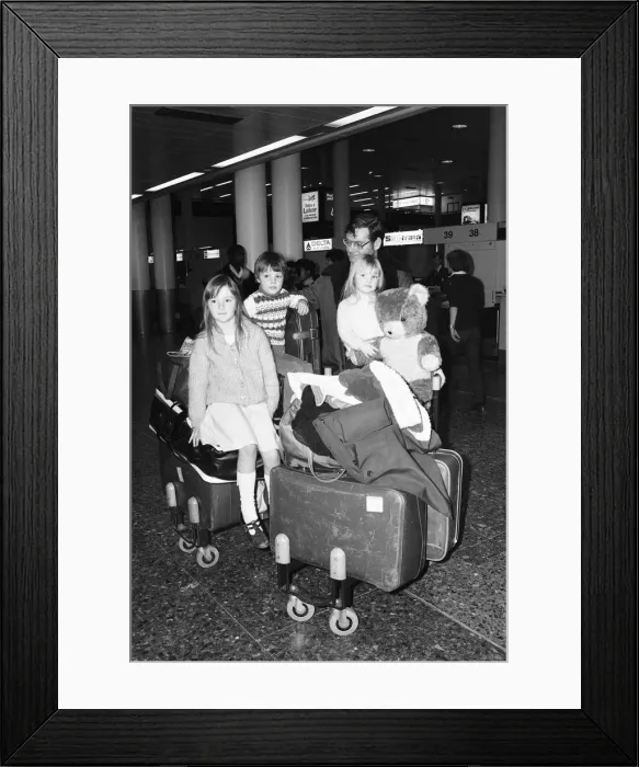 Framed Print : Scenes at Gatwick airport in London on the day that Laker Airways went bust