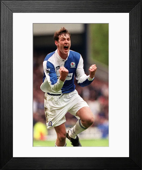 Framed Print : Blackburn v Newcastle, league match at Ewood Park, Sunday 10th May 1998 Framed Print : Blackburn v Newcastle, league match at Ewood Park, Sunday 10th May 1998