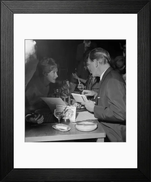 Framed Print : The first night of Peter Cooks Establishment Club in Soho Central London A Framed Print : The first night of Peter Cooks Establishment Club in Soho Central London A