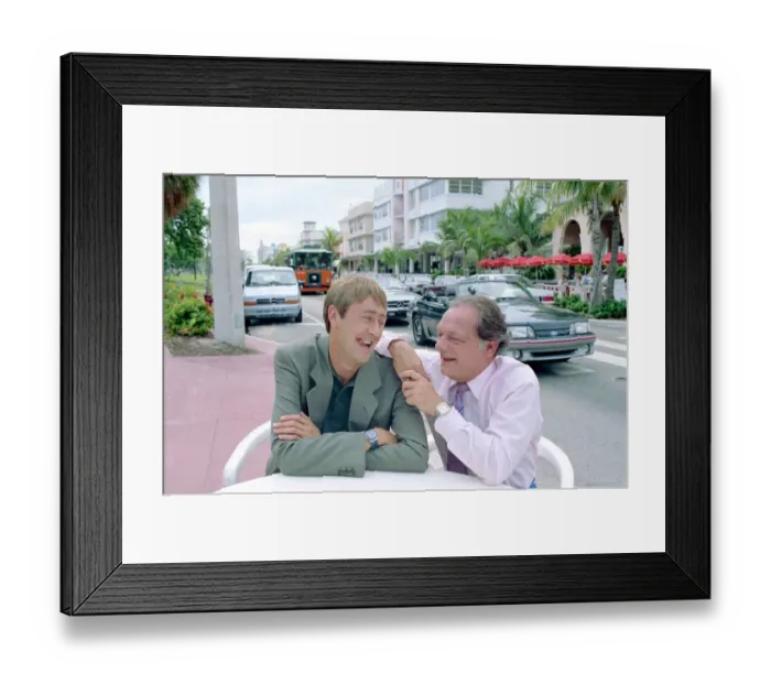 Framed Print : Actors Nicholas Lyndhurst and David Jason, stars of tv programme Only Fools and Horses