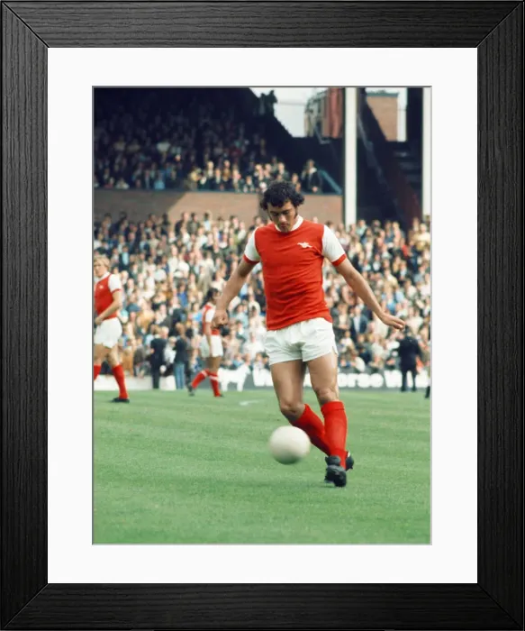 Framed Print : Arsenal footballer Ray Kennedy in action at Highbury. September 1971 Framed Print : Arsenal footballer Ray Kennedy in action at Highbury. September 1971