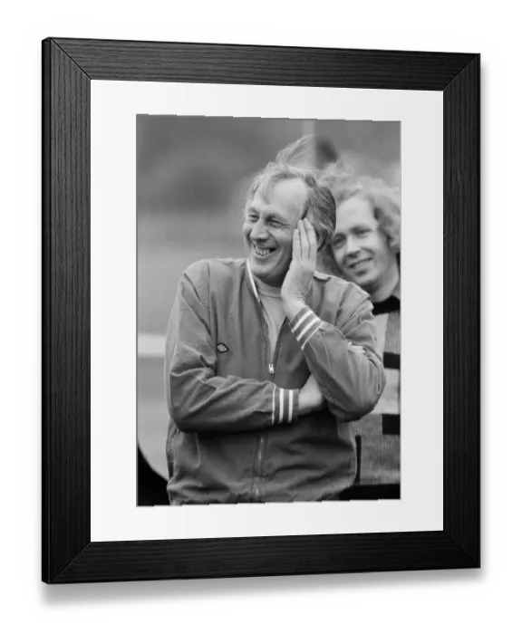 Framed Print : England caretaker manager Joe Mercer pictured during his first day in charge of the team
