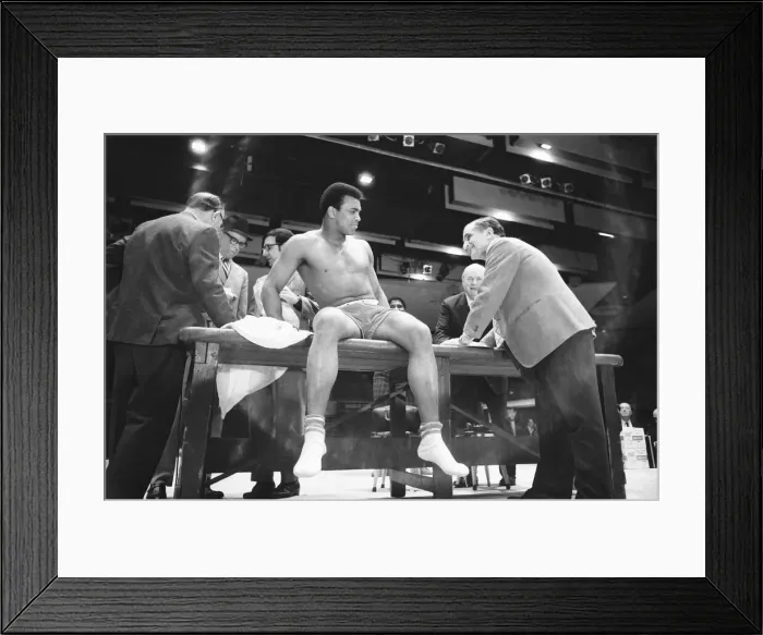Framed Print : Classius Clay (Muhammad Ali) pictured at Madison Square Garden in New York for his Framed Print : Classius Clay (Muhammad Ali) pictured at Madison Square Garden in New York for his