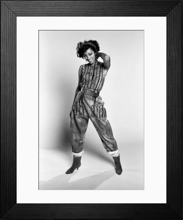Framed Print : Jody Watley from pop group Shalamar. 22nd November 1982