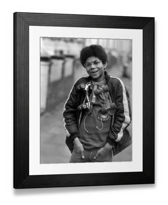 Framed Print : Children: Clever: Superkid Stephen: Stephen Salmon, one of the superkids. January 1973