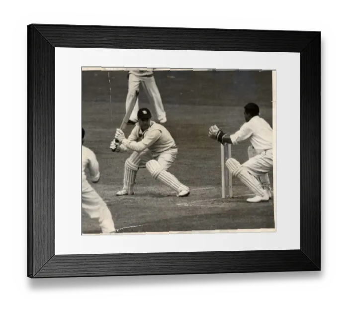 Framed Print : Allan Watkins, was one of Glamorgans greatest cricketers