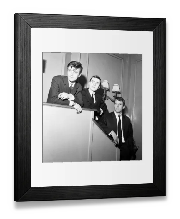 Framed Print : Jet Harris 23, Tony Meehan 19 & song writer Jerry Lordan 28 Framed Print : Jet Harris 23, Tony Meehan 19 & song writer Jerry Lordan 28