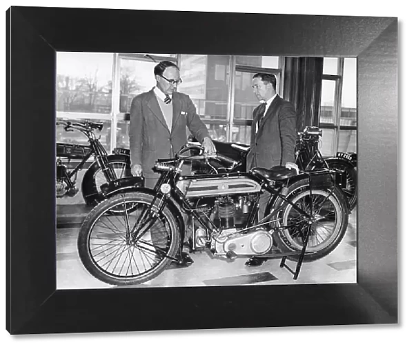 A 1921 Coventry motor cycle - a Triumph Model 'H'