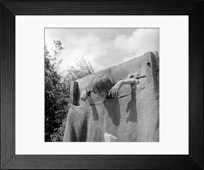 Framed Print : The residents of the West End of Newcastle playing old English games at the Denton Burn Framed Print : The residents of the West End of Newcastle playing old English games at the Denton Burn
