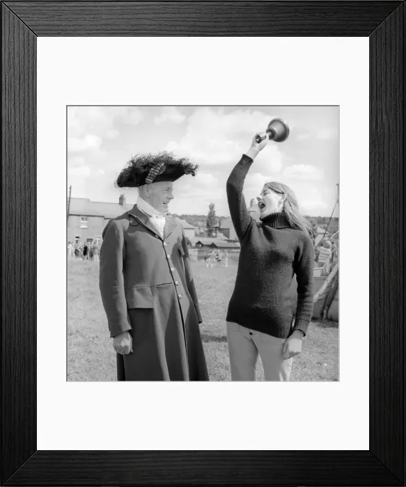 Framed Print : The residents of the West End of Newcastle playing old English games at the Denton Burn