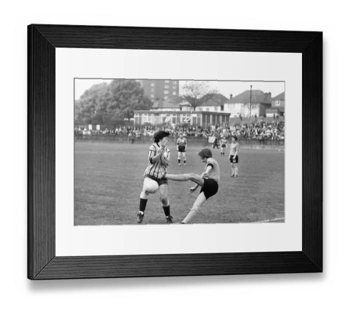 Framed Print : England v Scotland, unofficial international, England (Foden Ladies