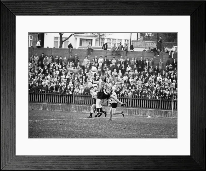Framed Print : England v Scotland, unofficial international, England (Foden Ladies Framed Print : England v Scotland, unofficial international, England (Foden Ladies