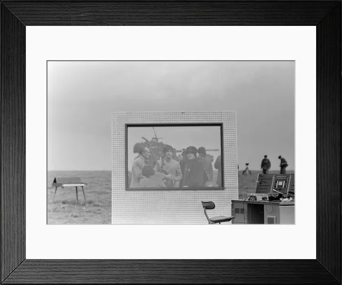 Framed Print : Beatle left out in the cold 3rd May 1965. Stranded on a desolate Knighton Framed Print : Beatle left out in the cold 3rd May 1965. Stranded on a desolate Knighton