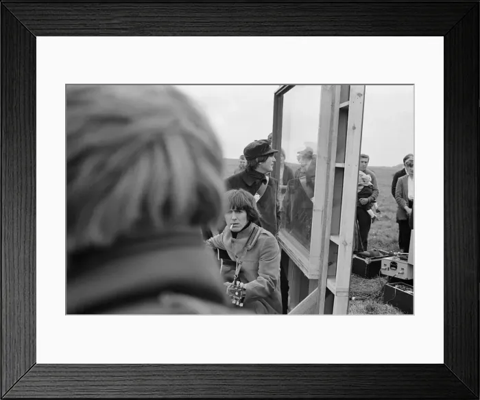 Framed Print : Beatle left out in the cold 3rd May 1965. Stranded on a desolate Knighton