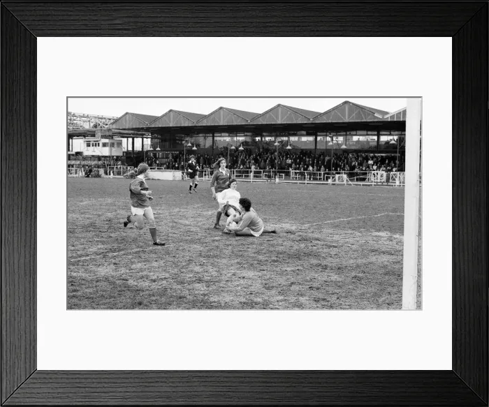 Framed Print : Womens International football match at Wexham Park, Slough Framed Print : Womens International football match at Wexham Park, Slough