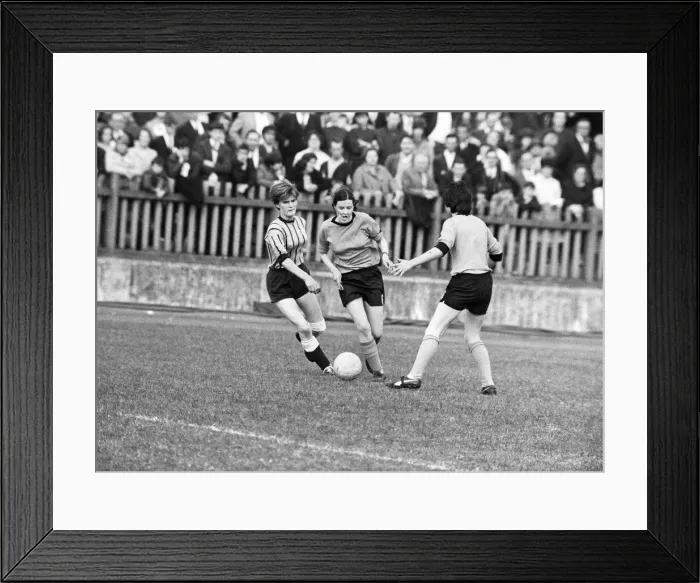 Framed Print : England v Scotland, unofficial international, England (Foden Ladies Framed Print : England v Scotland, unofficial international, England (Foden Ladies