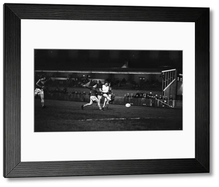 Framed Print : Womens international football match at Plough lane, Wimbledon, London Framed Print : Womens international football match at Plough lane, Wimbledon, London