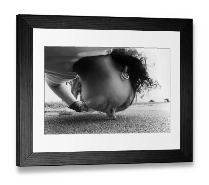 Framed Print : Eyes Down for the great pea roll-in Helga Jansens stooped to conquer a world record