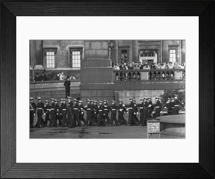 Framed Print : Trafalgar Square London October 1967 Battle of Trafalgar Commemoration Framed Print : Trafalgar Square London October 1967 Battle of Trafalgar Commemoration
