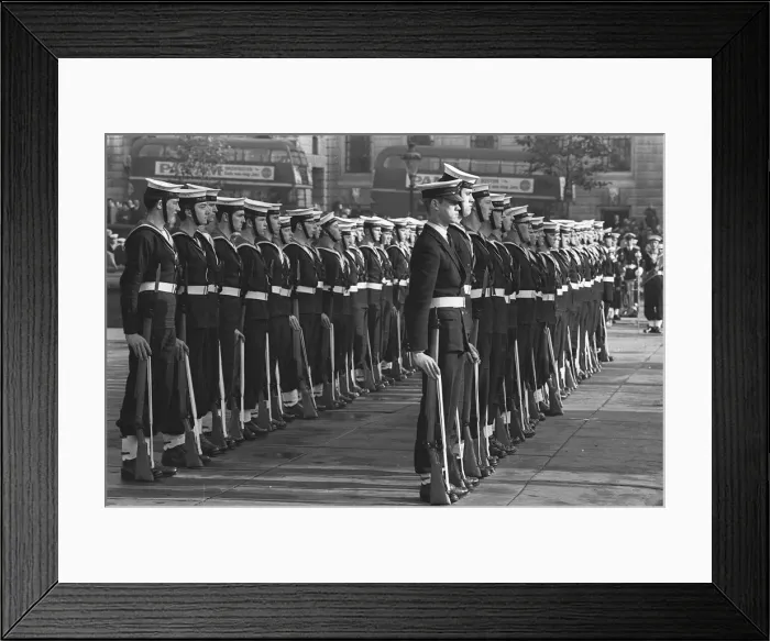 Framed Print : Trafalgar Square London October 1967 Battle of Trafalgar Commemoration