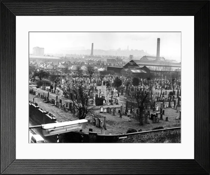 Framed Print : Rosebank Cemetery, Edinburgh, Scotland, 11th March 1970 Framed Print : Rosebank Cemetery, Edinburgh, Scotland, 11th March 1970