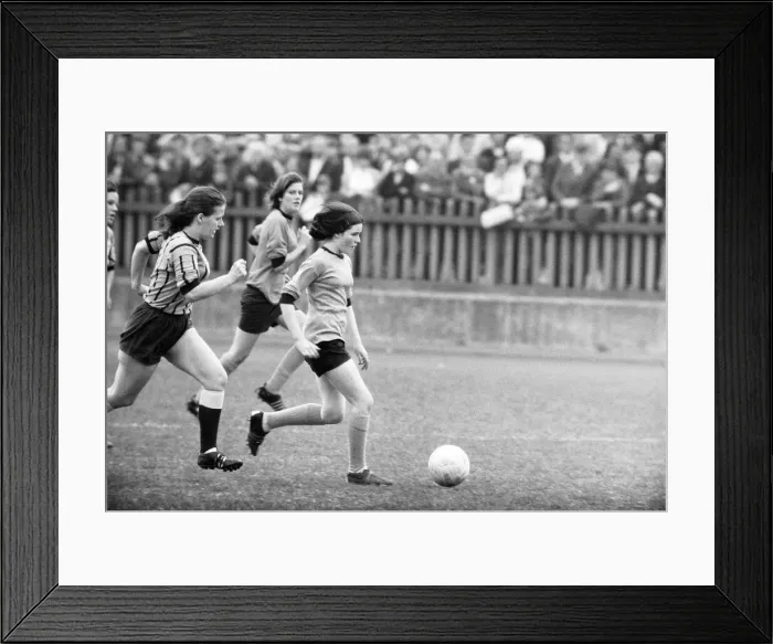 Framed Print : England v Scotland, unofficial international, England (Foden Ladies Framed Print : England v Scotland, unofficial international, England (Foden Ladies